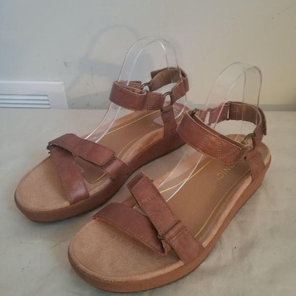 New Vionic Tropical Kayan Backstrap Sandals - Toffee sz 9.5 - Picture 2 of 3